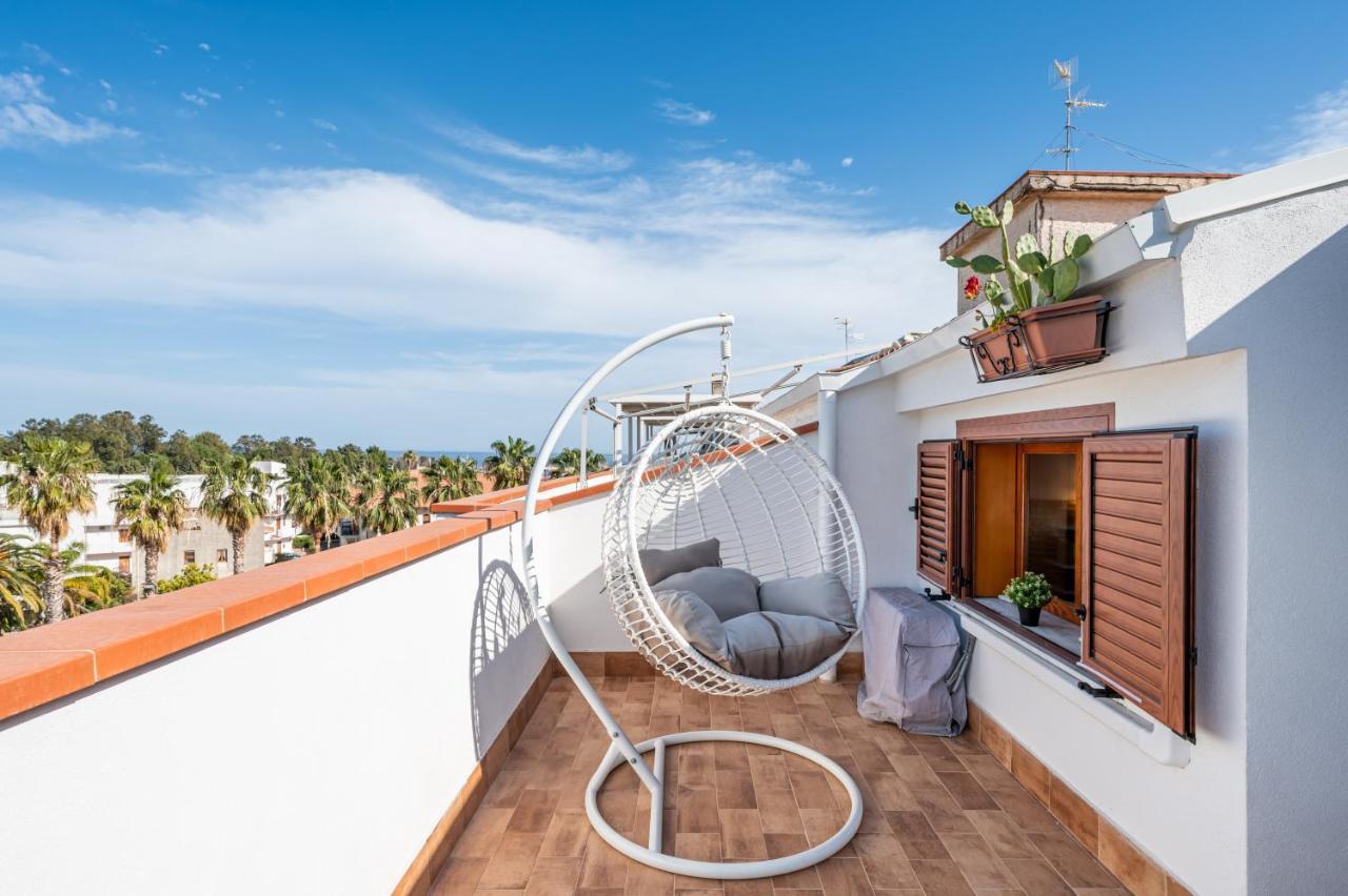 Naxos Charming Penthouse With Swimming Pool X6 Leilighet Giardini Naxos Eksteriør bilde